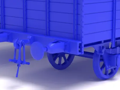 Type GR20 railway wagon - close 3D print model