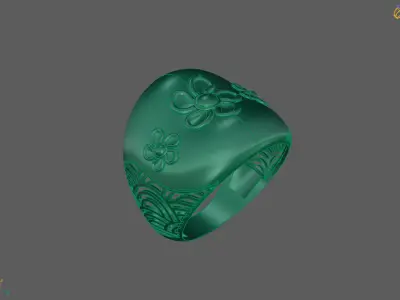 Plain Ring Women Ready STL 3DM Models Womens Rings 3D models 3D print model 67
