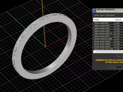 ring woman  3D print model 93