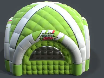 Inflatable Tent  Collection Low-poly 3D model