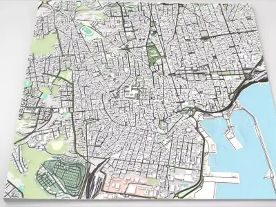 Cityscape Catania Sicily Italy 3D model