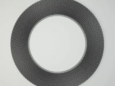 Quincy Rope Wall Mirror 3D model