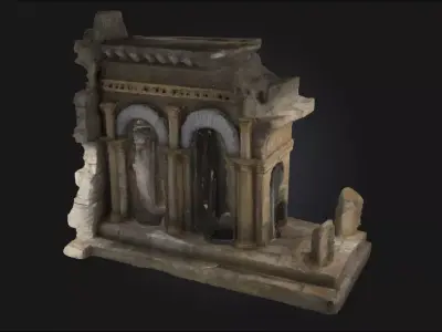 Ancient Ruin Model  Echoes of a Lost Civilization 3D model