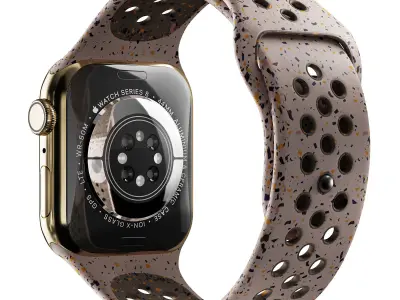 Apple Watch Series 9 Nike Sport Band Desert Stone 3D model