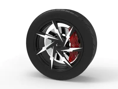 Wheel rim 3D model shop