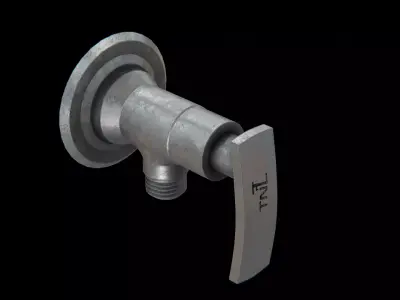 TNL angle valve TAP old Low-poly 3D model