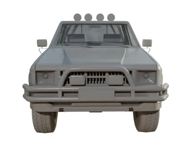 Toyota SR5  Detailed 3D Model Inspired by Back to the Future Low-poly 3D model