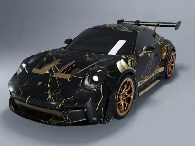 Porsche 911 GT3 RS 2022 luxury 3D model
