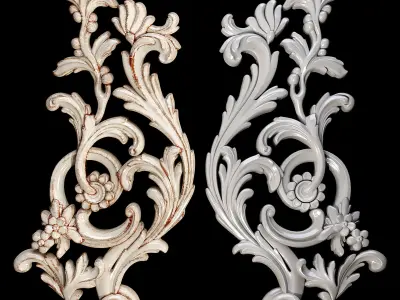 Classic carved 026 3D model