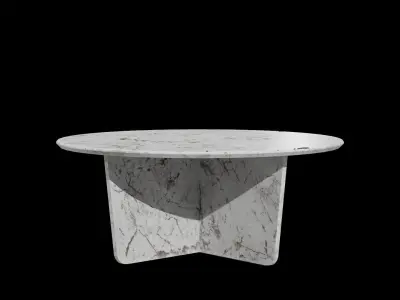 Tableau Coffee Table-marble white Low-poly 3D model
