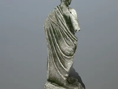 statue roman Low-poly 3D model