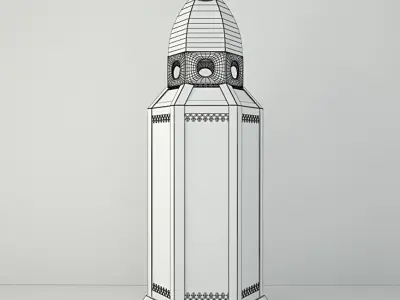 Metal Moroccan Lanterns 3D model