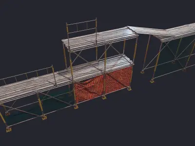 Scaffolding Low-poly 3D model buy
