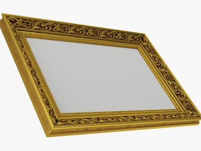 Frame picture gold v6 3D model