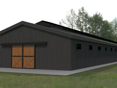 Horse Stable 3D model