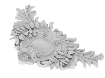 Cartouche Ornament 041 3D model