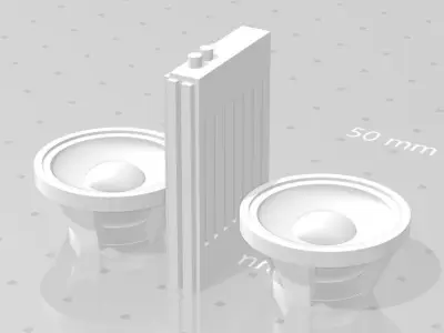 RC Car Drift Speaker Unit Accesories 1 10 3D print model