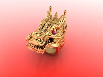 dragan ring 3D print model