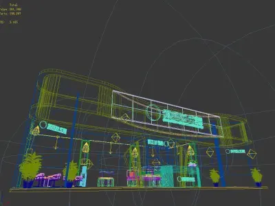 Booth - Area - 15X10-3DMAX2009-01 3D model