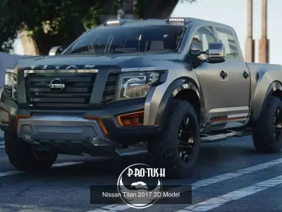 7 unique pickup truck models 3D Model Pack