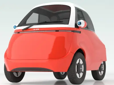 Microlino electric scooter car Red 3D model