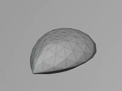 Pear Diamond Ideal Cut 3D model