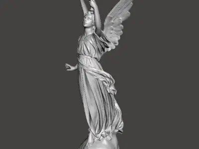 ANGEL WITH TORCH WISDOM STATUE ART SCULPTURE FIGURE MODEL 3D print model