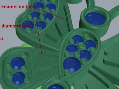 Butterfly Ring      100 PERCENT  GUARANTEE CAN BE PRINTED 3D print model