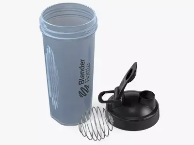 BlenderBottle Classic Bottle Disassembled White 3D model