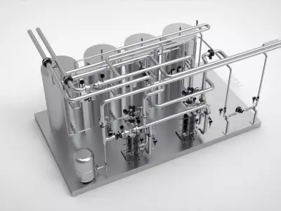 Industrial Boiler Room 3D model