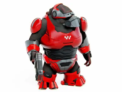 ALIEN TROOPER X-5 Rigged for Unreal Engine - Unity - MIXAMO 3D model