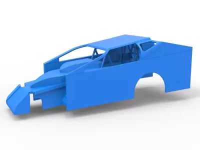 Shell of Northeast Dirt Modified stock car Scale 1 to 25 3D print model