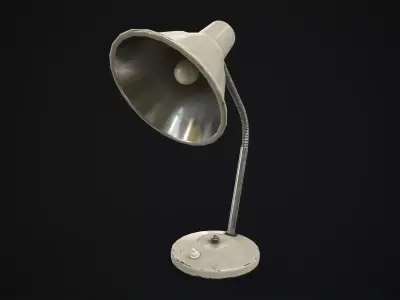 Vintage table lamp Low-poly 3D model