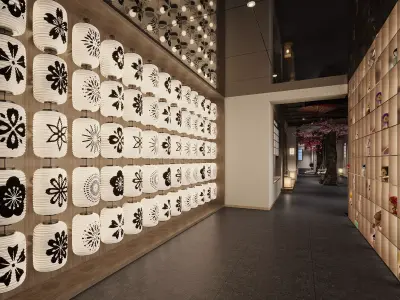 japanese interior 3D model