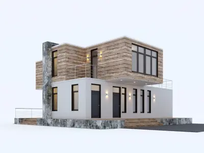 Sea Container house 3D model