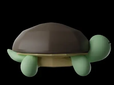 Littleturtle Low-poly 3D model