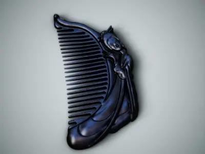 Comb  Peigne Low-poly 3D model