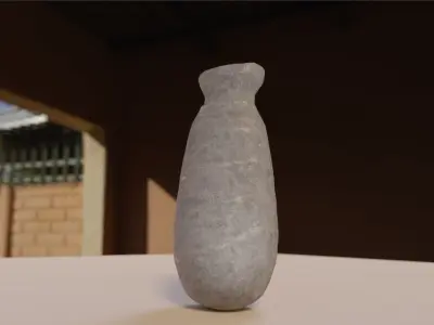 Long Pots  Low-poly 3D model