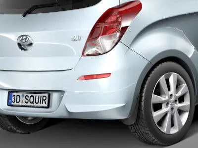 Hyundai I20 3-door 2013 3D model