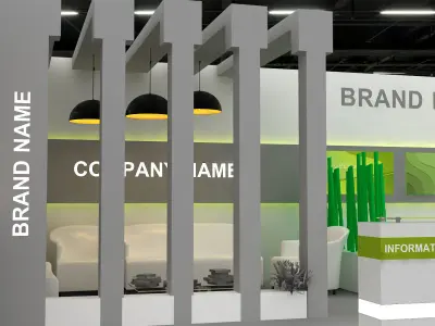 3D Model Exhibition Booth 3D model