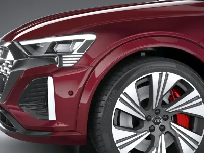 Audi Q8 SLine E-Tron Sportback 2024 3D model