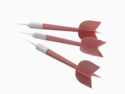 Dart 02 Low-poly 3D model