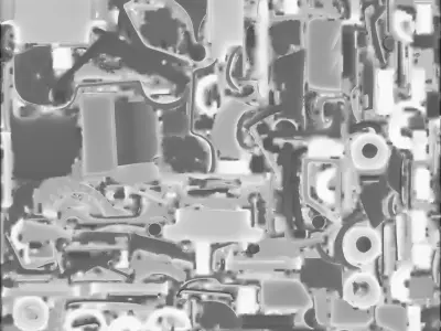 Christmas Patrol Car 3D Model Whimsical Holiday Vehicle Low-poly 3D model