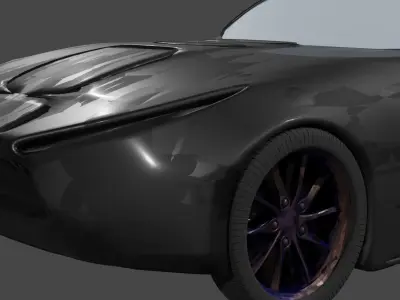 mercedes benz amg gt black 3D print model