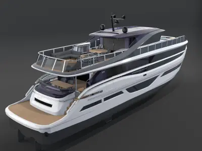 P X95 Luxury Motor Yacht - X Class 3D model