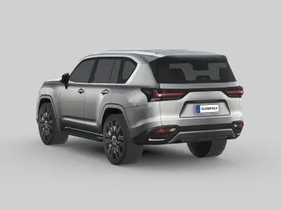 Lexus LX600 2022 Low-poly 3D model