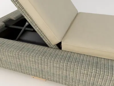 Corsica Outdoor Chaise Lounge By Madbury Road 3D model