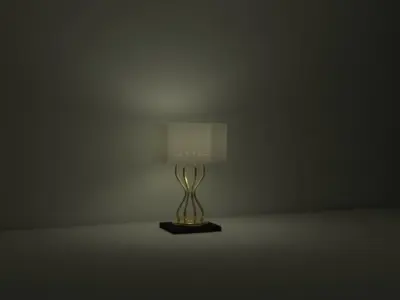 Wall Sconce Model 2 Low-poly 3D model