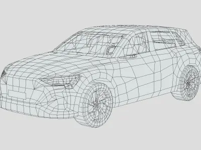 Audi Q8 e-tron Low-poly 3D model