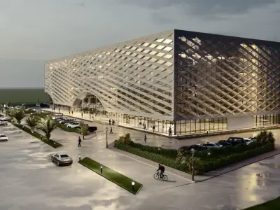 Modern Shopping Mall Revit Design 3D model